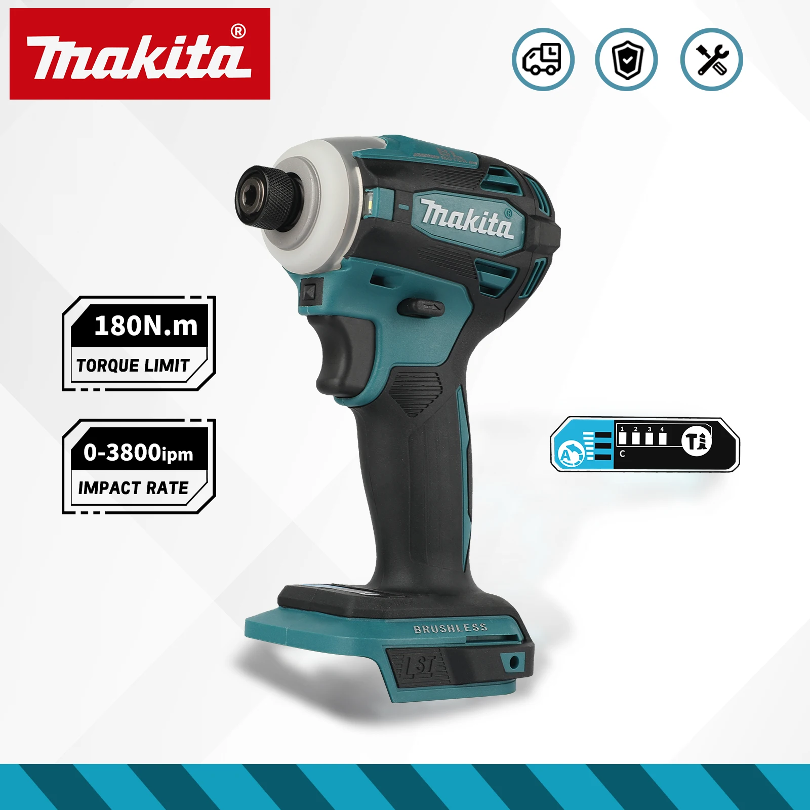 Brushless Cordless Electric Drill 18V - ブラシレス電動インパクトドライバー DTD172、マキタ18Vバッテリー対応電動ドライバー