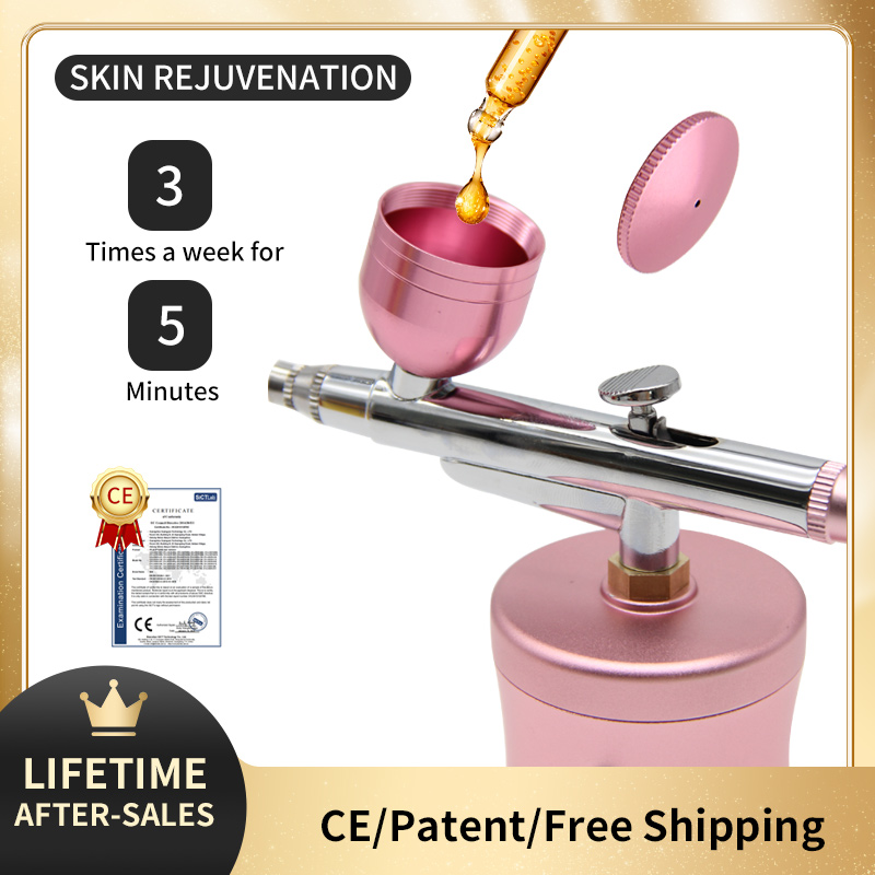 ミニairbrushナノ酸素圧力ディープスキンインジェクショ - Airbrush Kit With Mini Compressor のレビューと価格