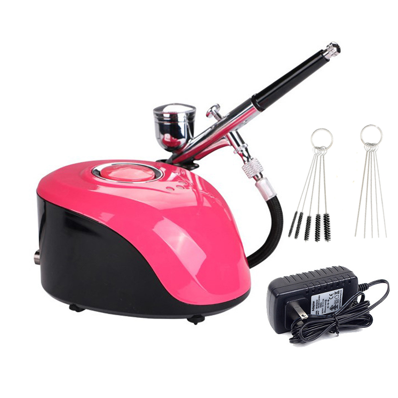 プロ仕様ポータブルABSエアブラシキットミニコンプレッサーマ - Airbrush Kit With Mini Compressor のレビューと価格