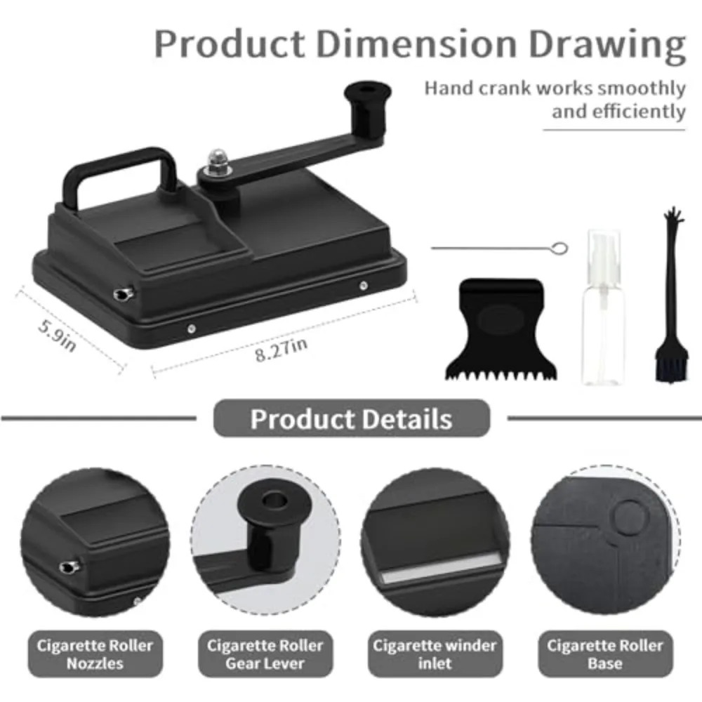 新型ブラック5.5/6.5/8mmチューブダブルレール巻きタ - Hand Tools のレビューと価格