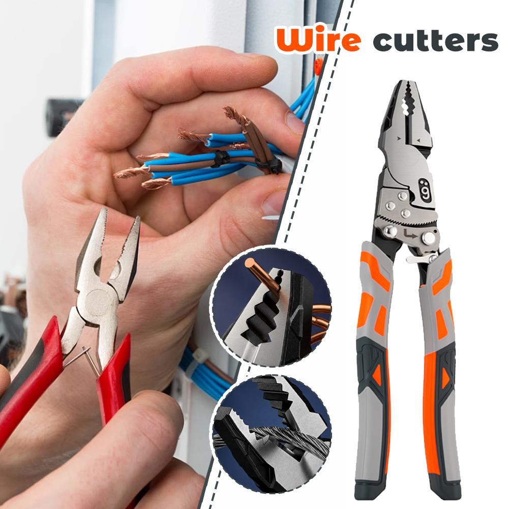 9インチ ラチェット式 自己ロック機能付き ワイヤーカッター - Automatic Wire Stripper Cutter のレビューと価格