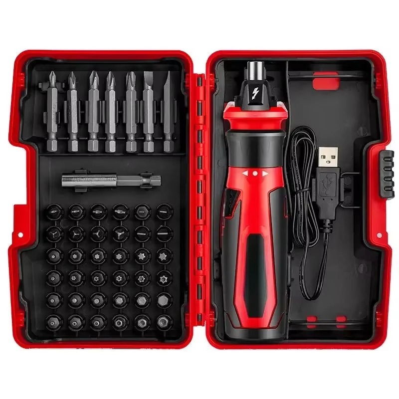 4V ミニ電動ドライバーセット。スマートコードレス電動ドライ - Electric Screwdriver Rechargeable Usb のレビューと価格