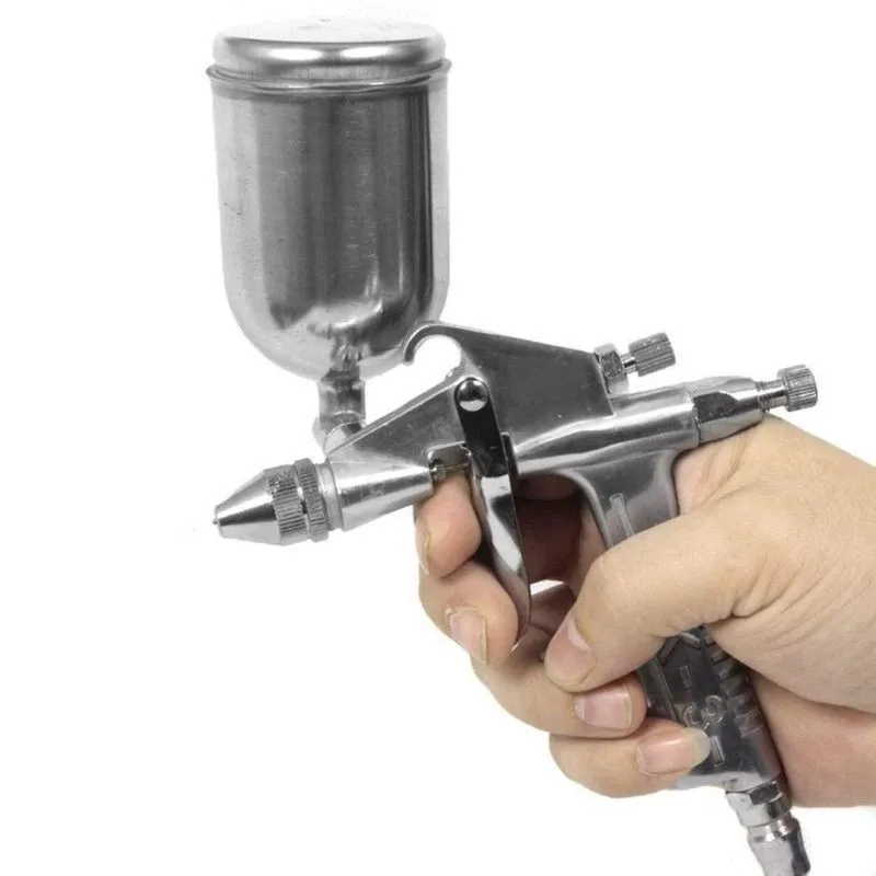 150mlミニエアペイントスプレーガン、ミニエアペイントスプ - Airbrush Kit With Mini Compressor のレビューと価格
