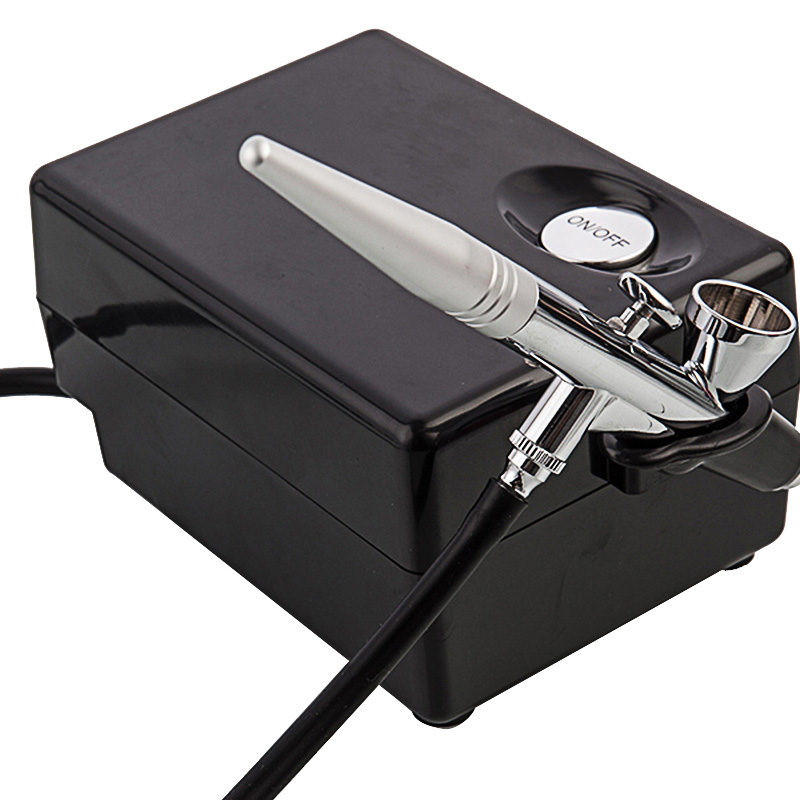 ポータブル BT16 噴霧器メイクアップケーキマニキュア一時 - Airbrush Kit With Mini Compressor のレビューと価格