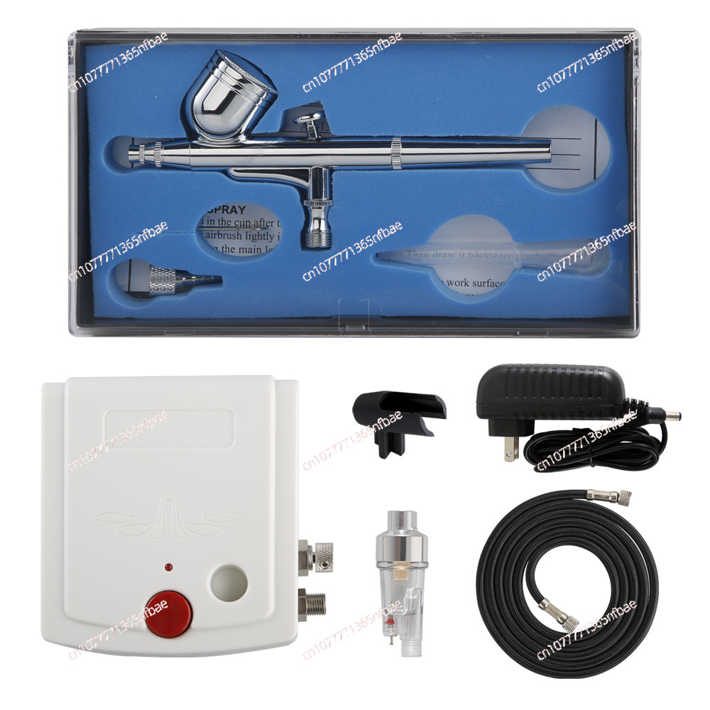 ミニエアブラシコンプレッサーキット 自動停止機能付き、ポータ - Airbrush Kit With Mini Compressor のレビューと価格
