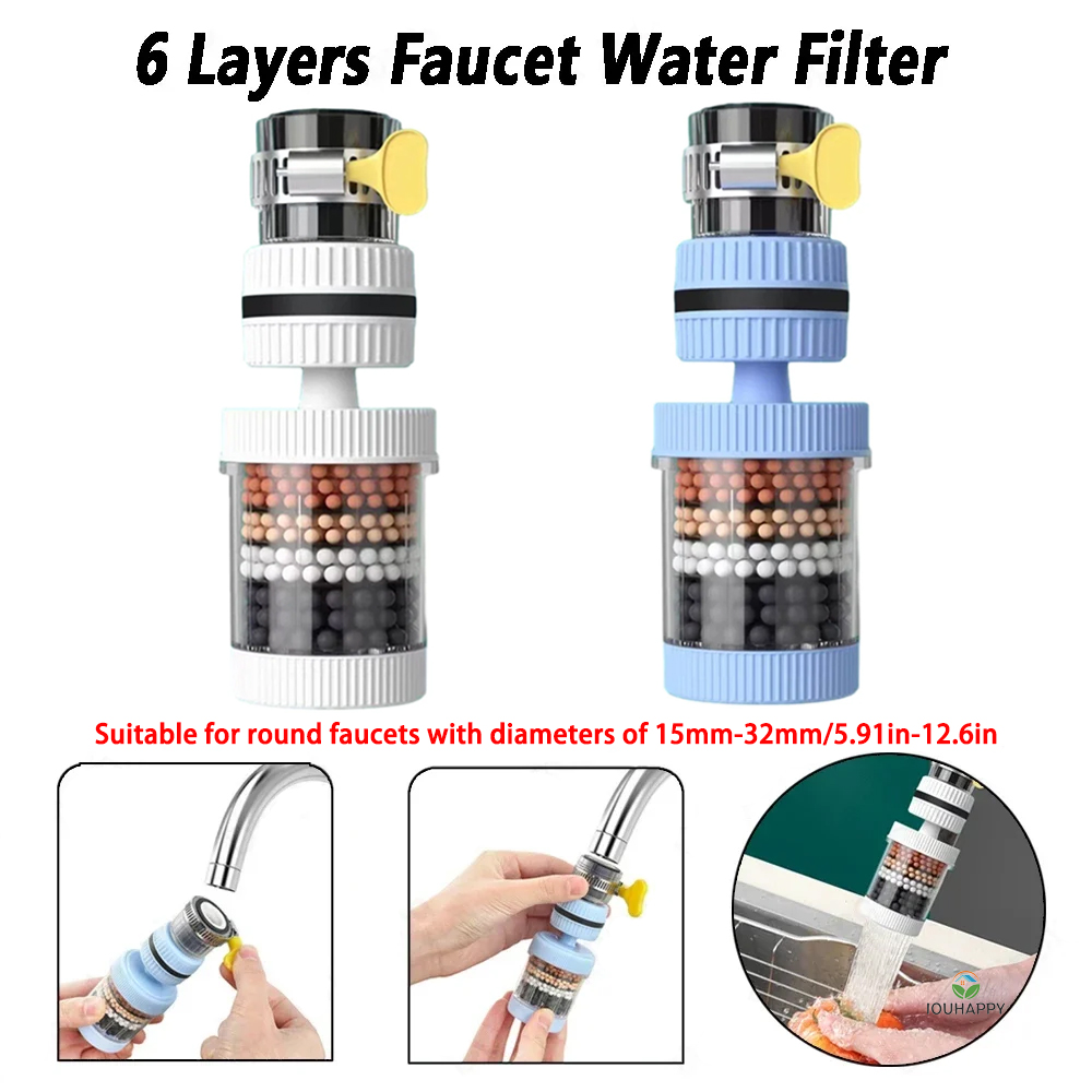 6 層蛇口水フィルターユニバーサルシャワー蛇口タップ浄水器防 - Plumbing のレビューと価格